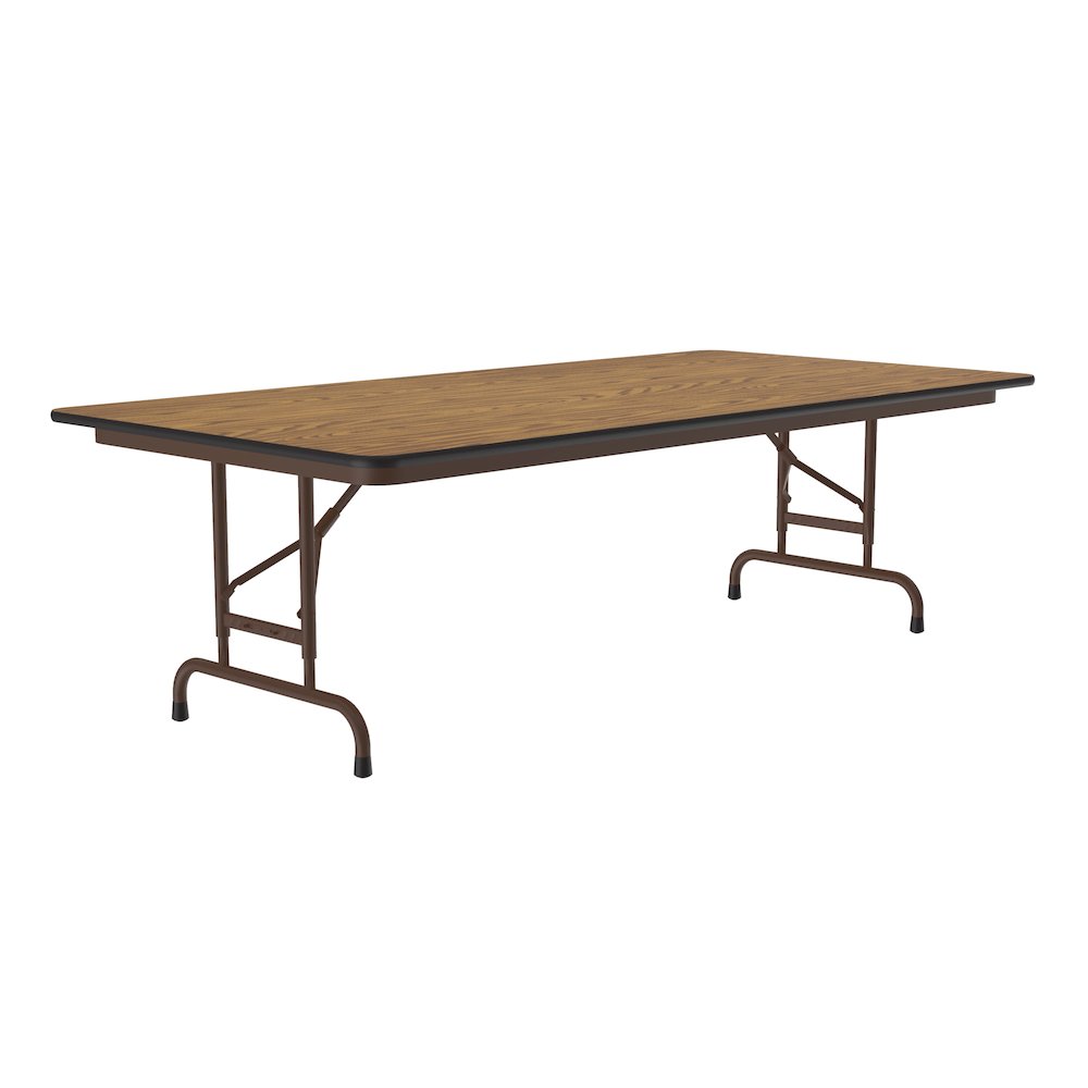 Adjustable Height High Pressure Top Folding Table 30x60". Picture 1
