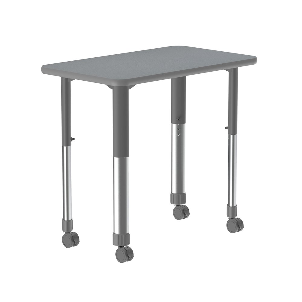 Deluxe High Pressure Collaborative Desk with Casters 34x20". Picture 13