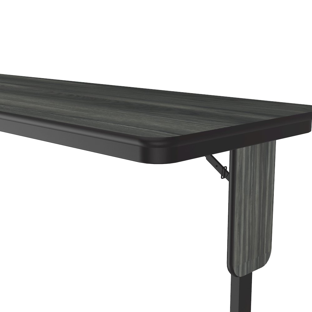 Deluxe High-Pressure Folding Seminar Table with Panel Leg 24x72". Picture 5
