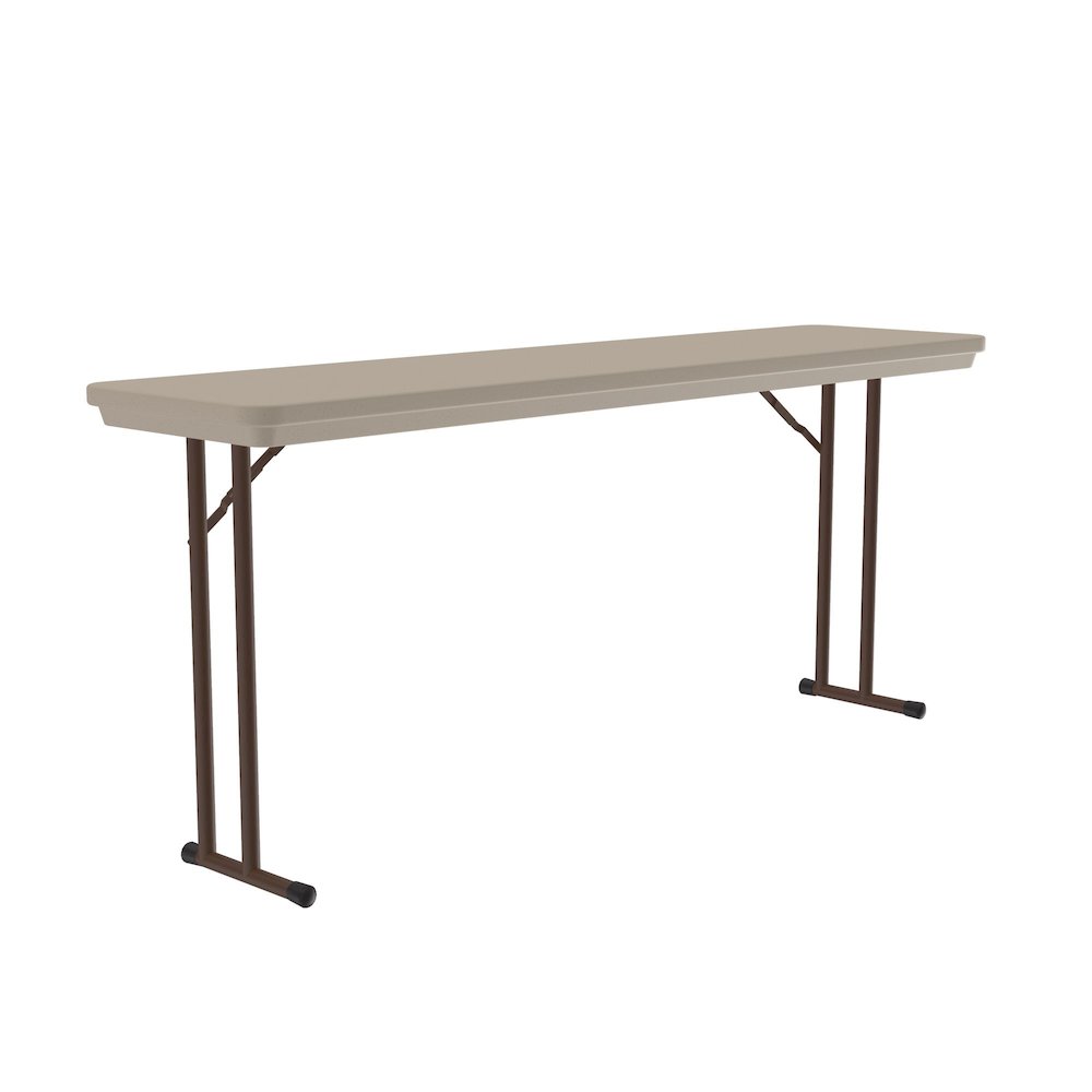 Correctional Tamper-Resistant Blow-Molded Plastic Folding Table 18x72. Picture 1