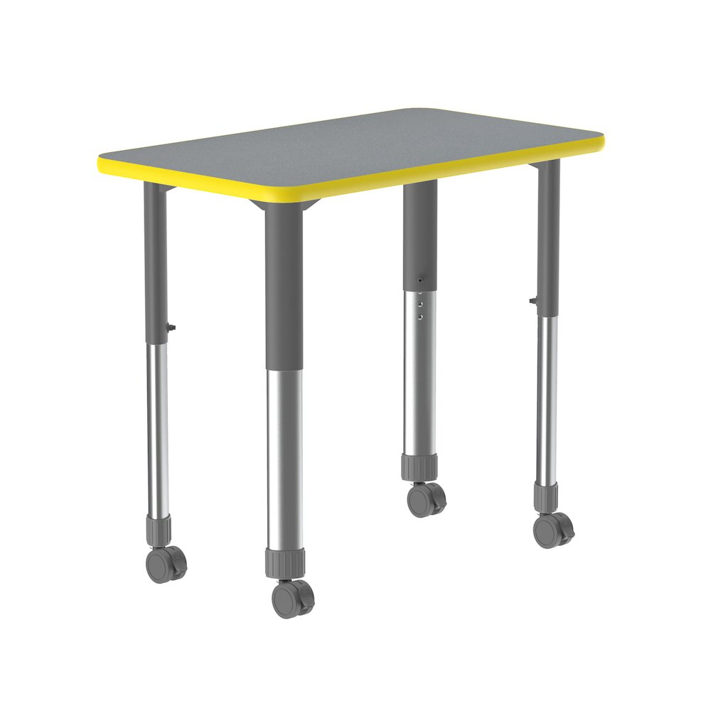 Deluxe High Pressure Collaborative Desk with Casters 34x20". Picture 12