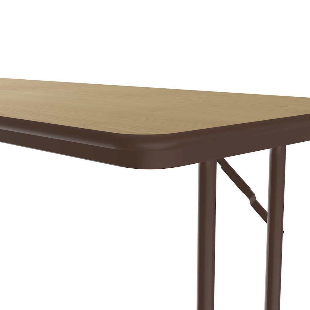 Deluxe High-Pressure Folding Seminar Table with Off-Set Leg 24x72". Picture 12