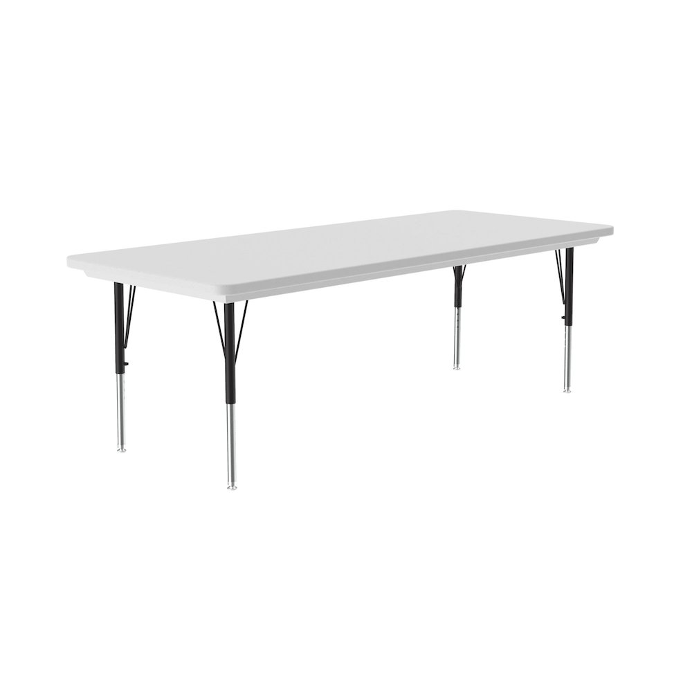 Commercial Blow-Molded Plastic Top Activity Tables 30x60". Picture 1