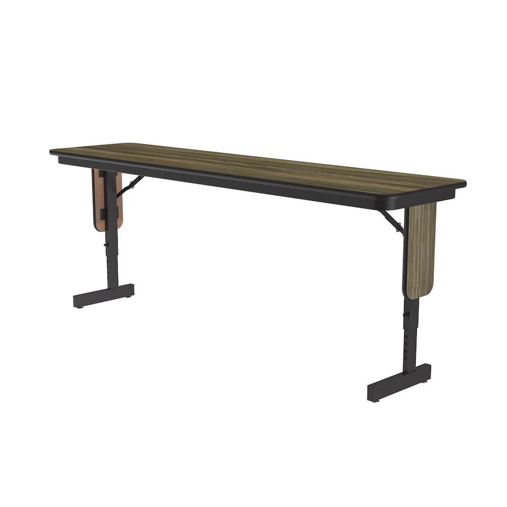 Adjustable Height Deluxe High-Pressure Folding Table with Panel Leg 18x96. Picture 9