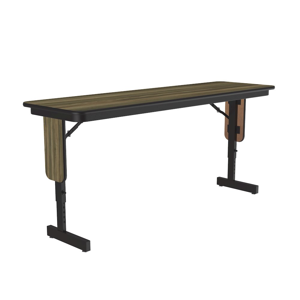 Adjustable Height Deluxe High-Pressure Folding Table with Panel Leg 18x60. Picture 2