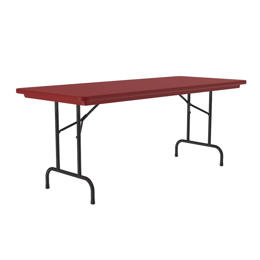 Commercial Blow-Molded Plastic Folding Table 30x72". Picture 1