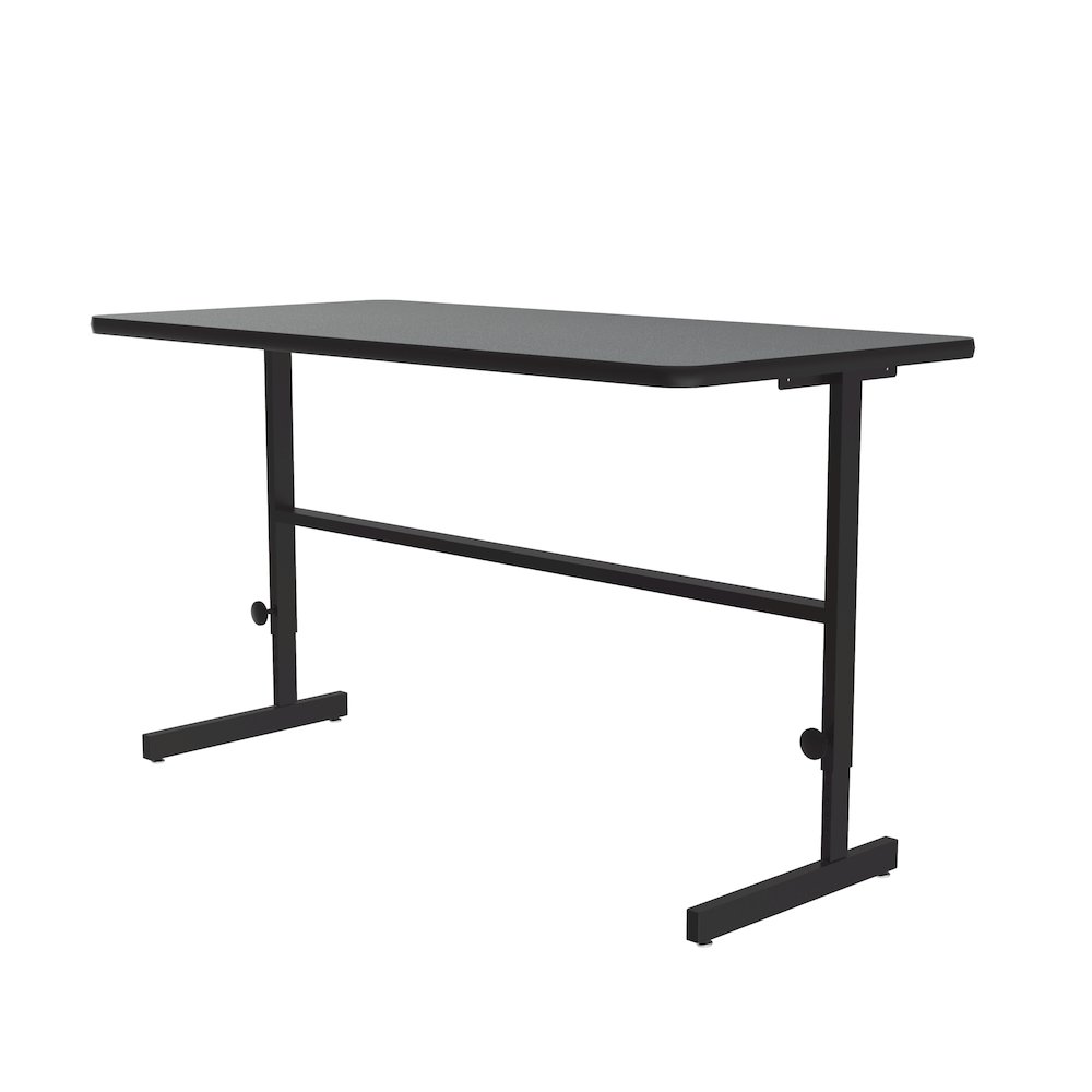 High-Pressure Laminate Top Adjustable Standing  Height Work Station 30x60. Picture 5