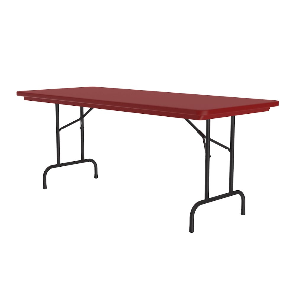 Commercial Blow-Molded Plastic Folding Table 30x72". Picture 9