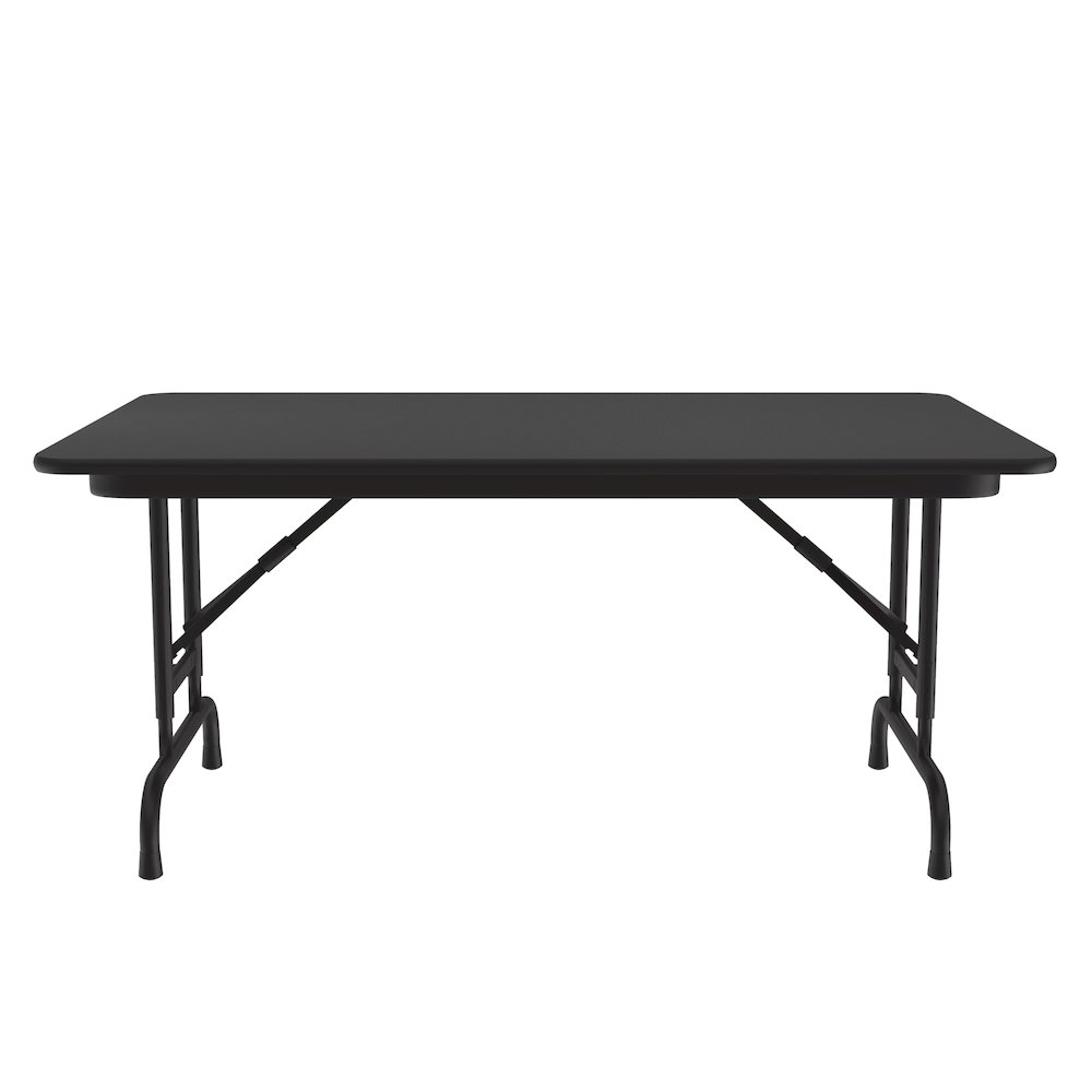 Adjustable Height Thermal Fused Laminate Top Folding Table 30x48". Picture 1