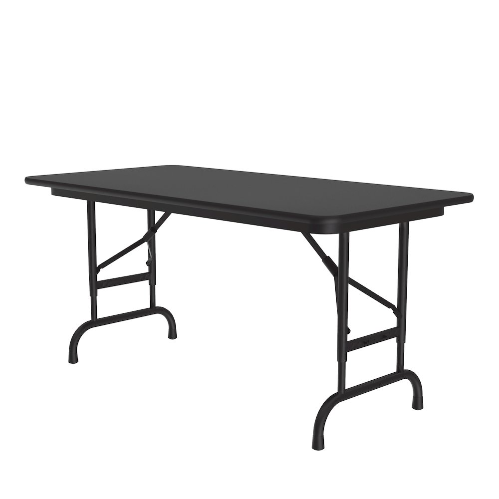 Adjustable Height Thermal Fused Laminate Top Folding Table 24x48". Picture 2