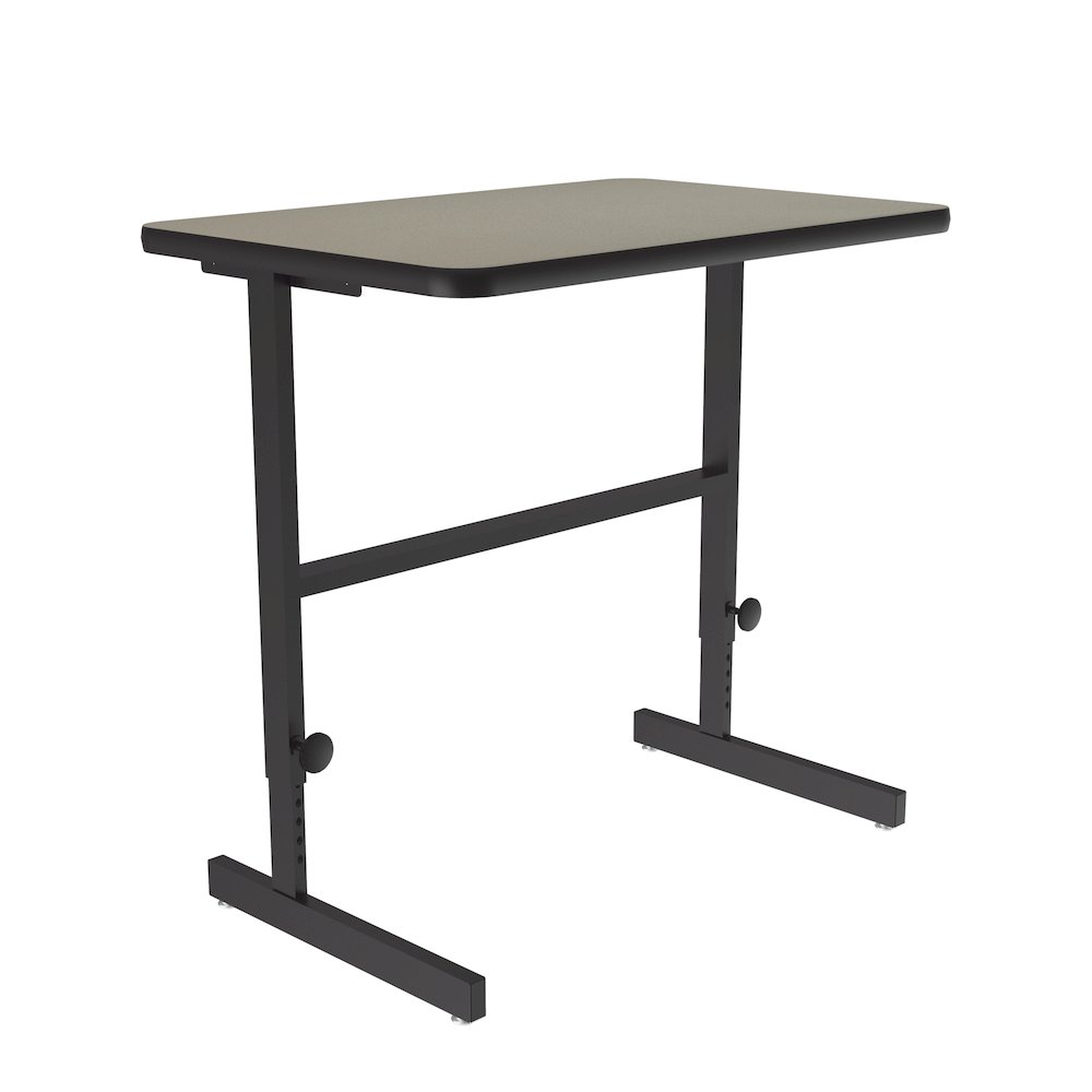 High-Pressure Laminate Top Adjustable Standing  Height Work Station 24x36. Picture 4