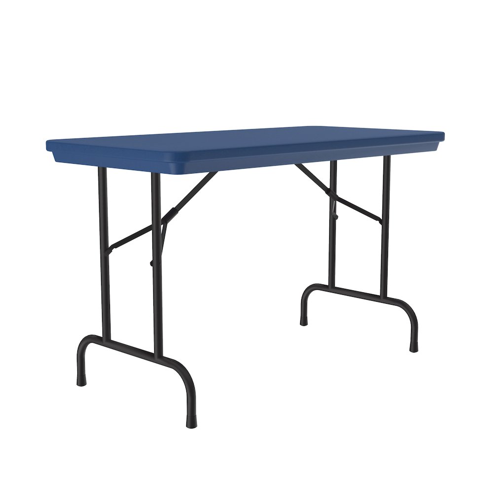 Commercial Blow-Molded Plastic Folding Table 24x48". Picture 8