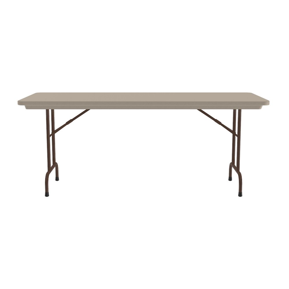 Commercial Blow-Molded Plastic Folding Table 30x72". Picture 7
