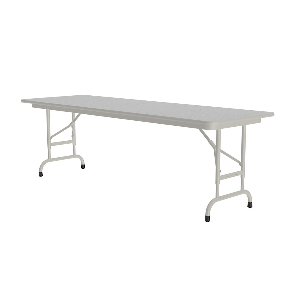 Adjustable Height Econoline Melamine Top Folding Table 24x60". Picture 1