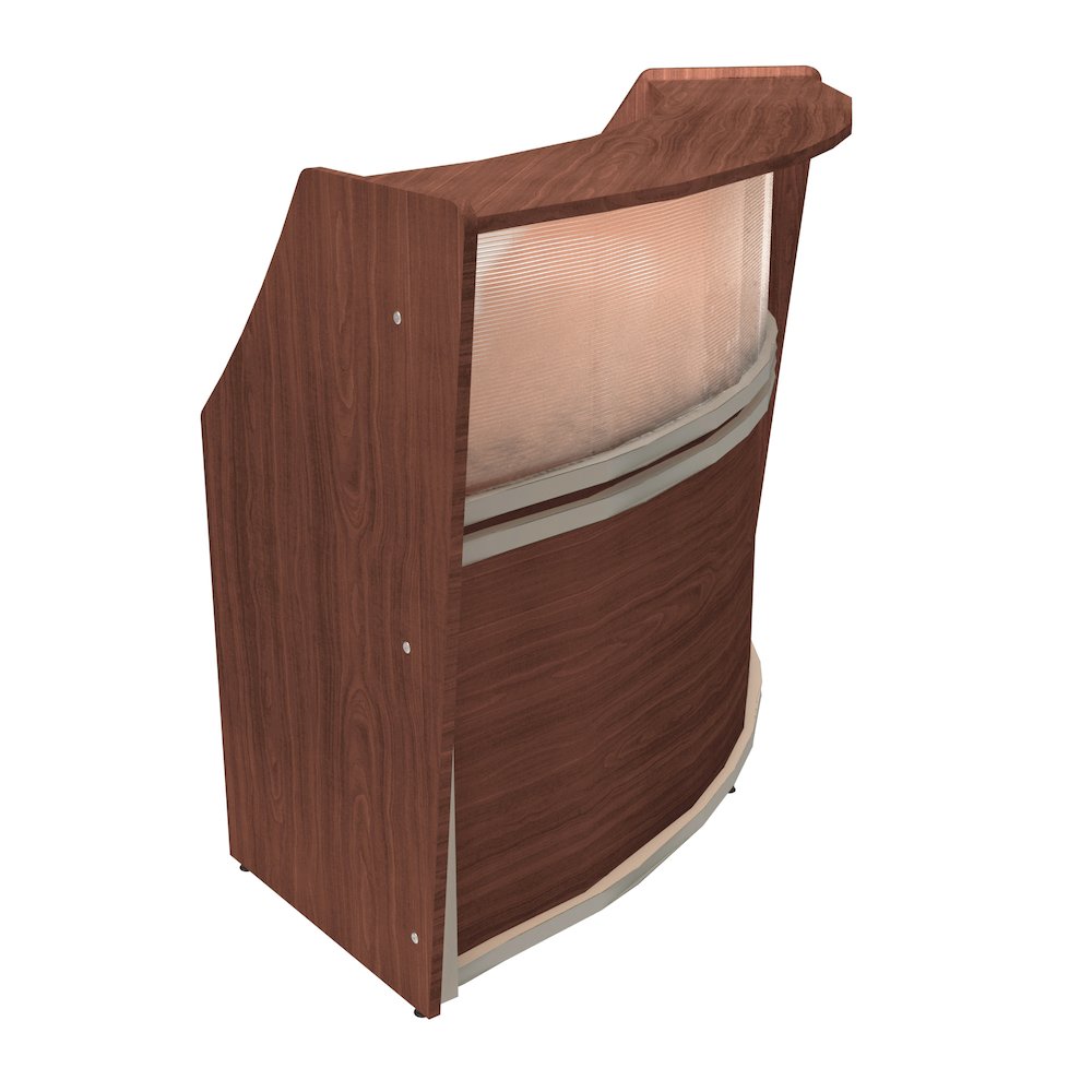 Reception Desk W/ Polycarbonate Cherry. Picture 6