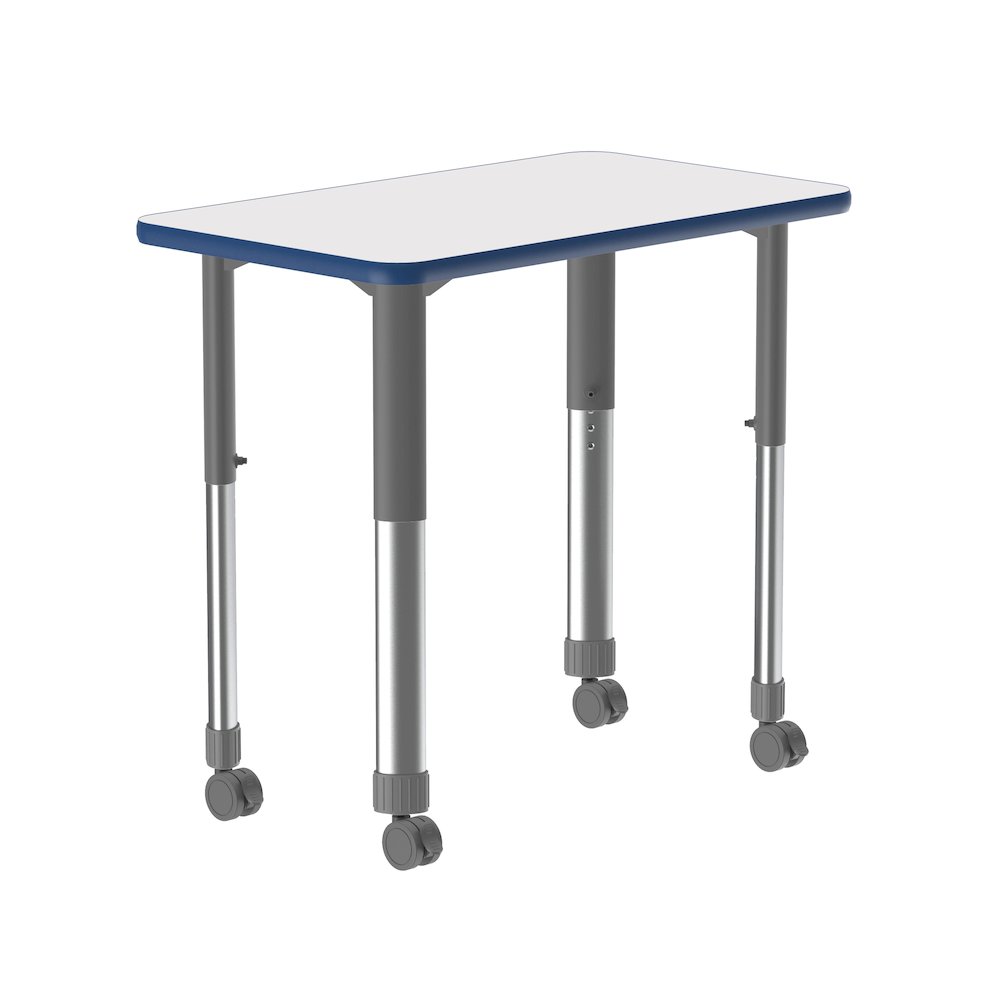 Markerboard-Dry Erase High Pressure Collaborative Desk with Casters 34x20". Picture 6
