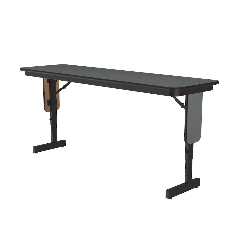 Adjustable Height Deluxe High-Pressure Folding Table with Panel Leg 18x60. Picture 1
