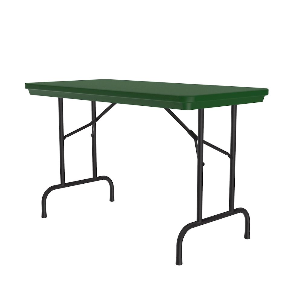 Commercial Blow-Molded Plastic Folding Table 24x48". Picture 3