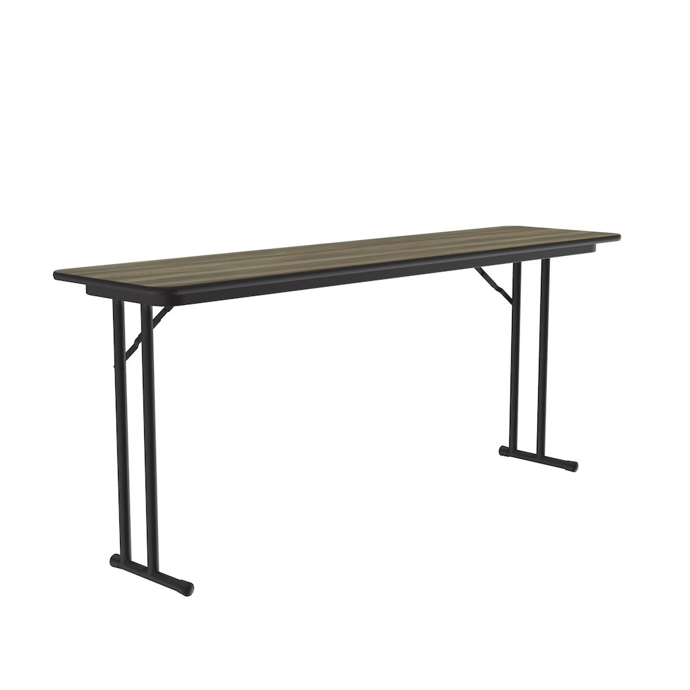 Deluxe High-Pressure Folding Seminar Table with Off-Set Leg 18x96". Picture 1