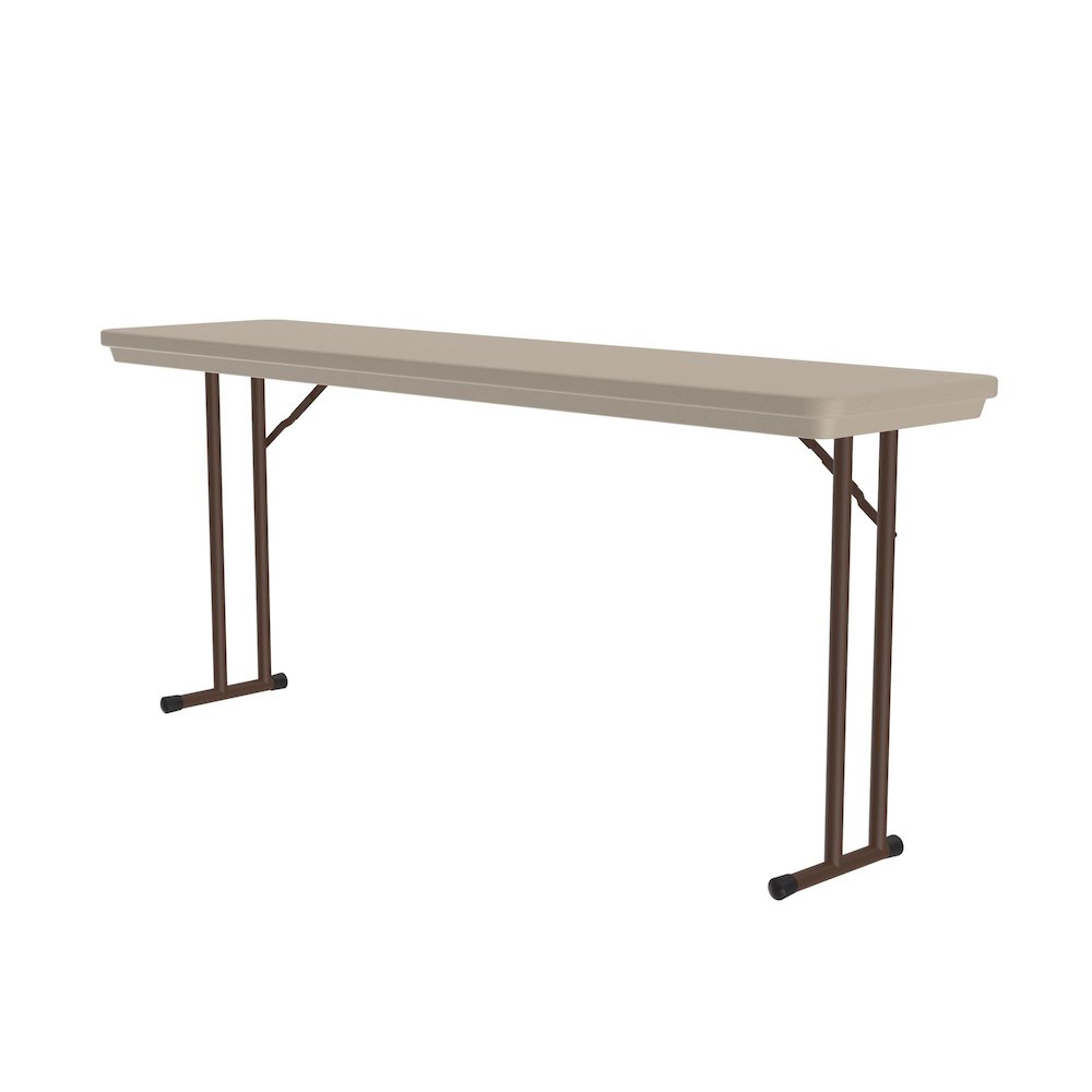Correctional Tamper-Resistant Blow-Molded Plastic Folding Table 18x72. Picture 9