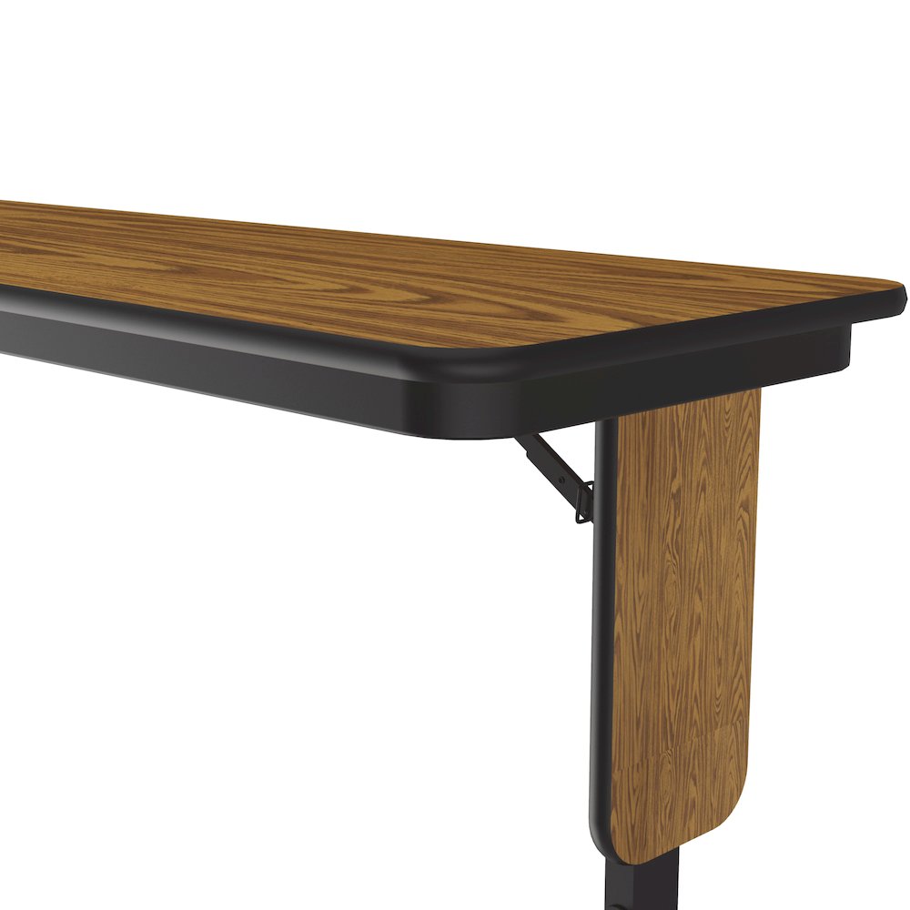 Adjustable Height Deluxe High-Pressure Folding Table with Panel Leg 18x60. Picture 6