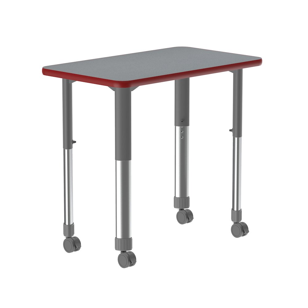 Commercial Lamiante Top Collaborative Desk with Casters 34x20". Picture 7