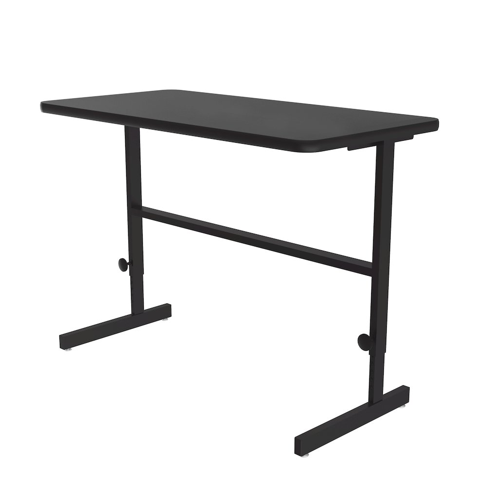 High-Pressure Laminate Top Adjustable Standing  Height Work Station 24x48. Picture 1
