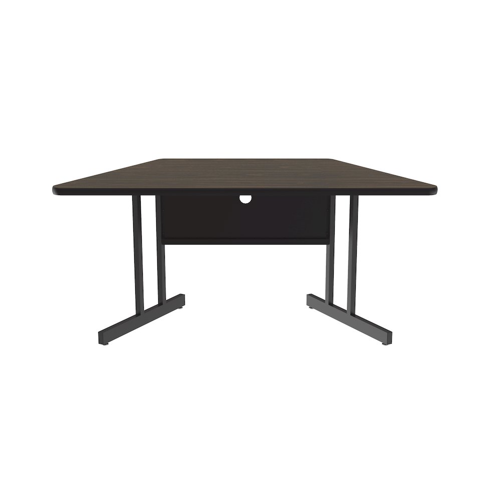 Keyboard Height Lamiante Top Trapezoid Computer/Student Desks 30x60". Picture 1