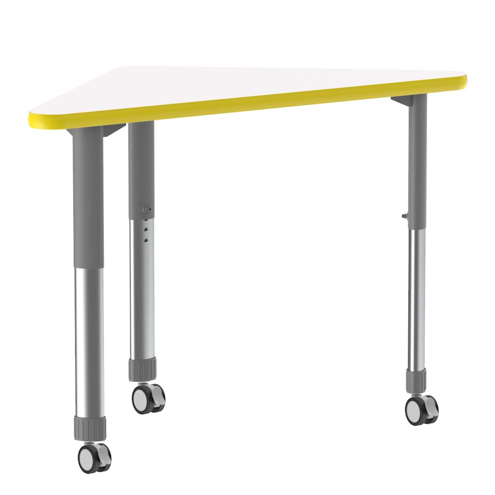 Markerboard-Dry Erase High Pressure Collaborative Desk with Casters 41x23". Picture 6