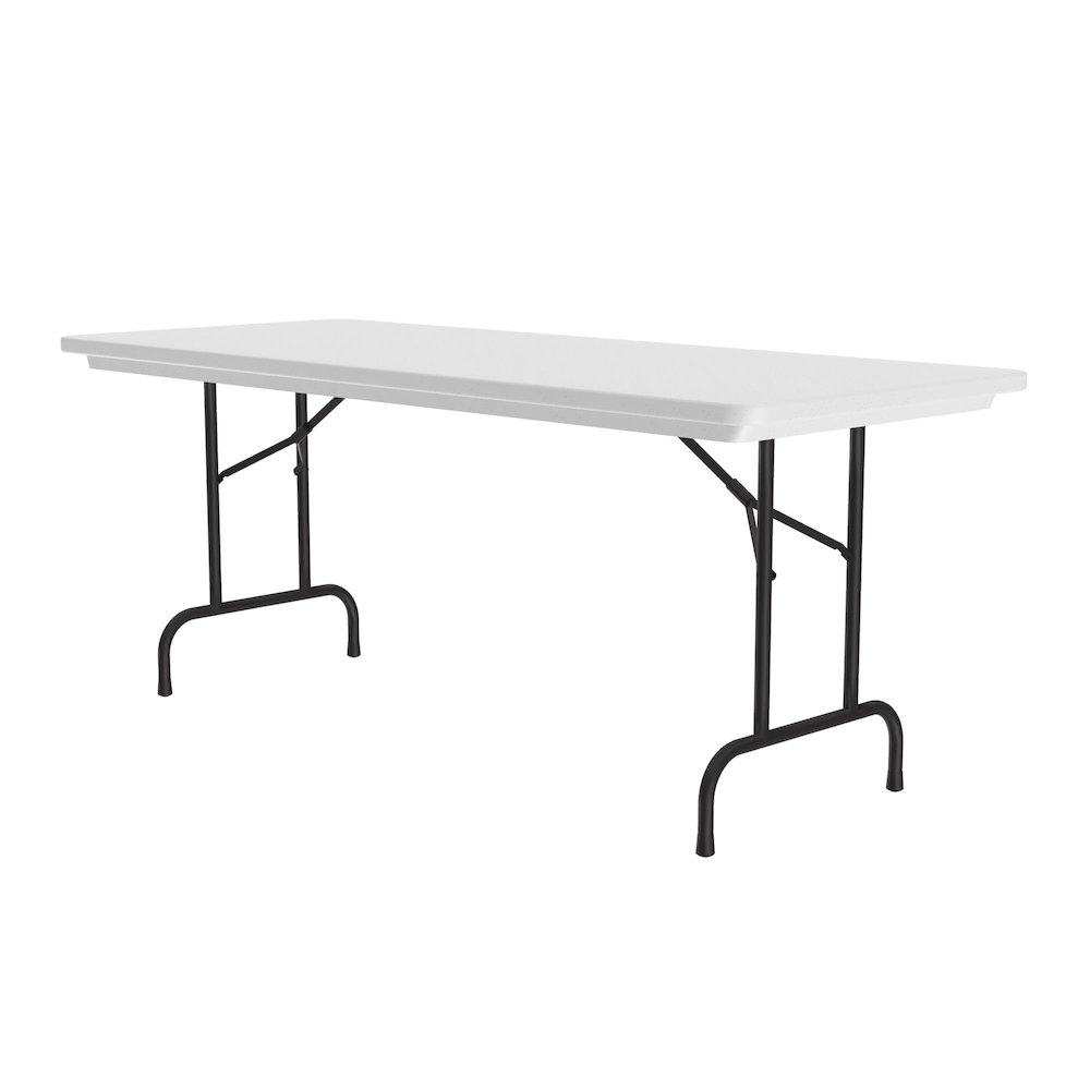 Commercial Blow-Molded Plastic Folding Table 30x60". Picture 1
