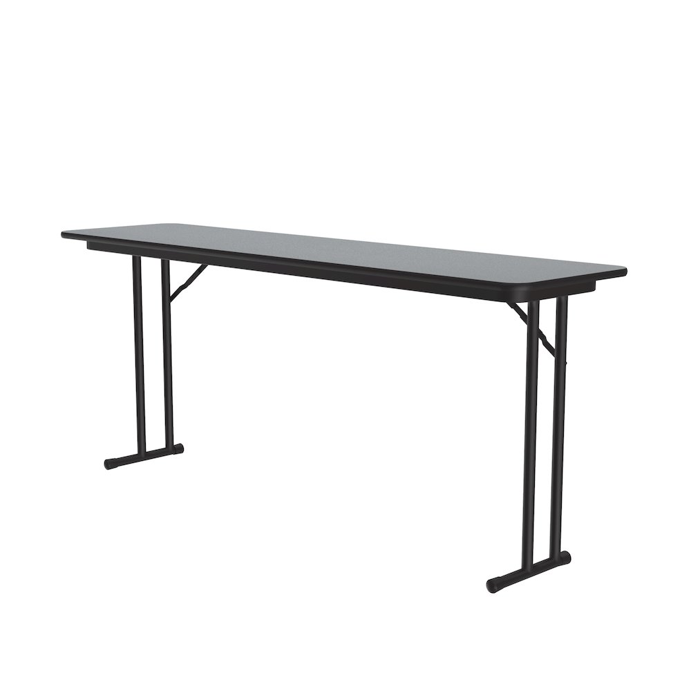 Commercial Laminate Folding Seminar Table with Off-Set Leg 18x60". Picture 1