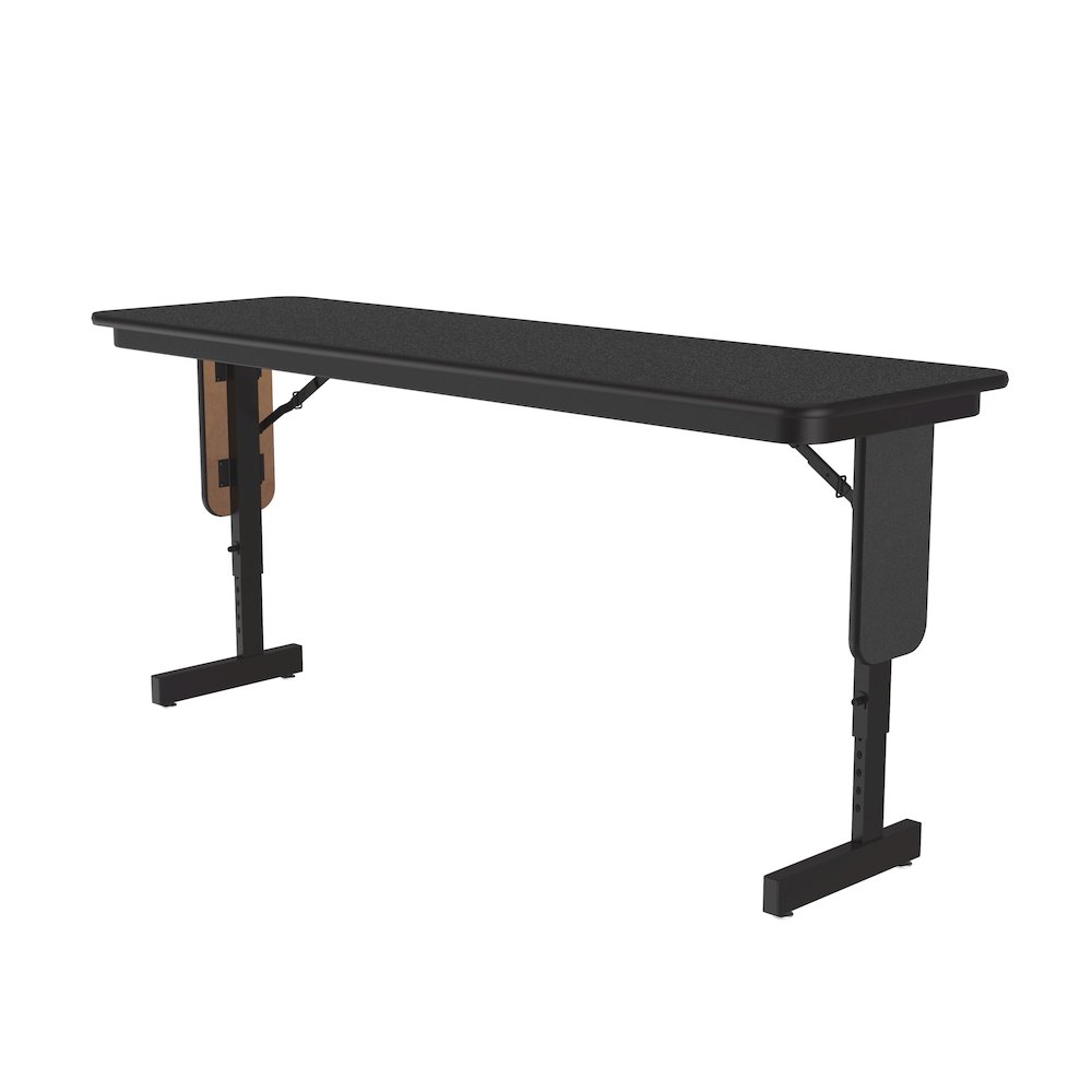 Adjustable Height Deluxe High-Pressure Folding Table with Panel Leg 18x60. Picture 5