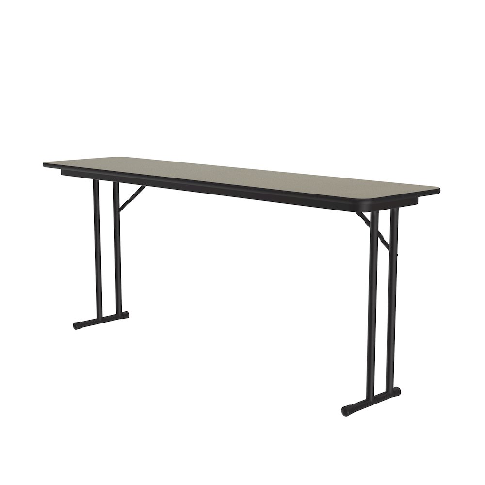 Deluxe High-Pressure Folding Seminar Table with Off-Set Leg 18x96". Picture 7