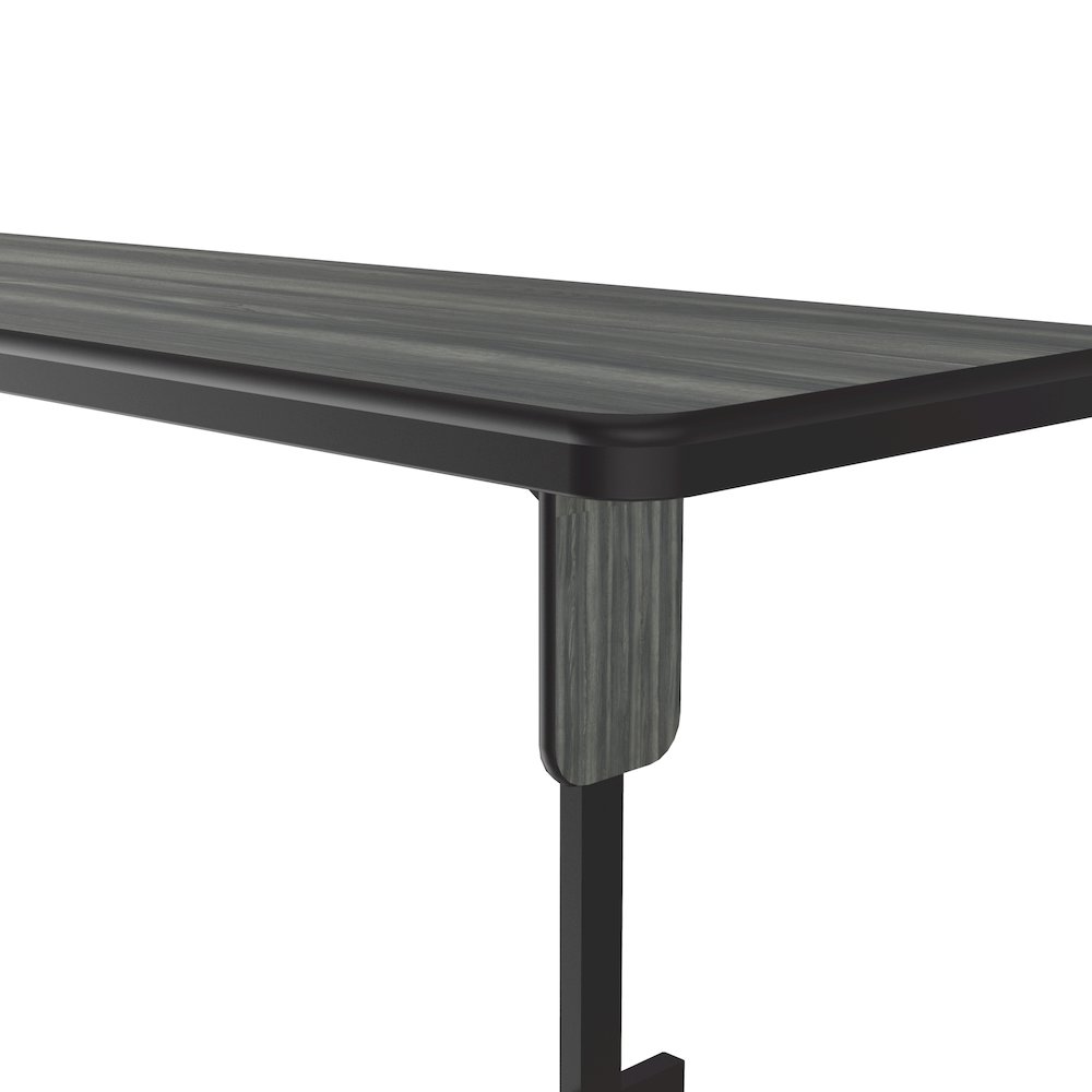 Deluxe High-Pressure Folding Seminar Table with Panel Leg 24x96". Picture 9