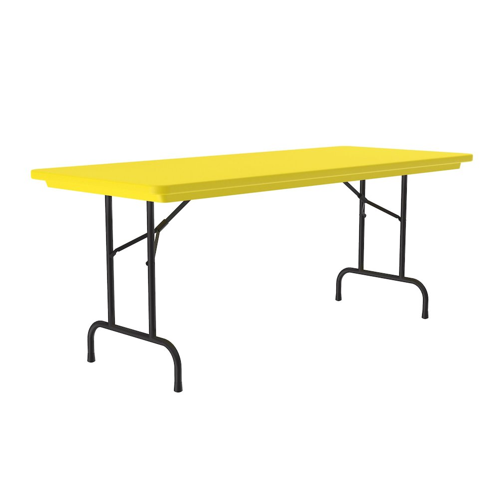 Commercial Blow-Molded Plastic Folding Table 30x60". Picture 1