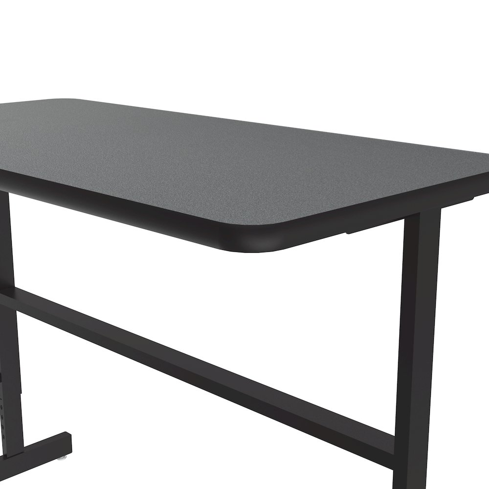 High-Pressure Laminate Top Adjustable Standing  Height Work Station 24x48. Picture 7