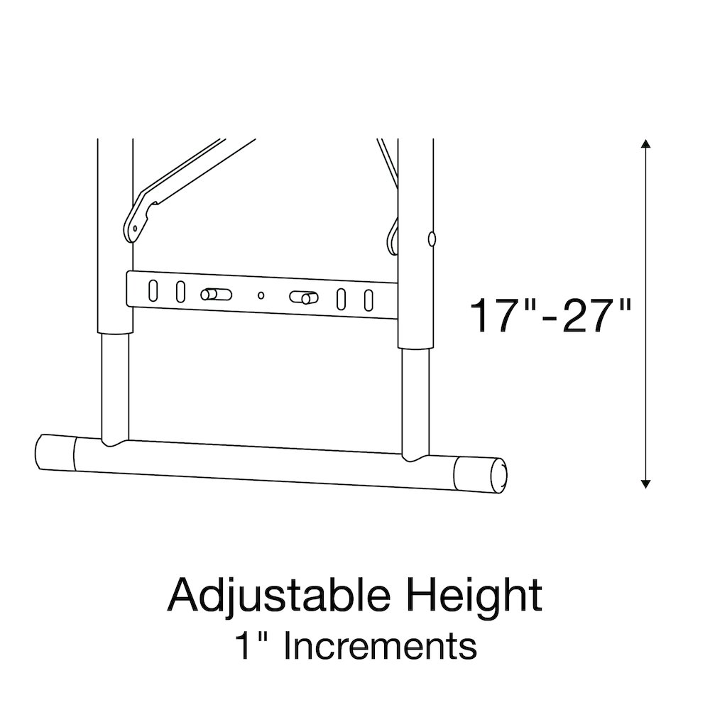 Adjustable Height Commercial Blow-Molded Plastic Folding Table 24x48". Picture 18