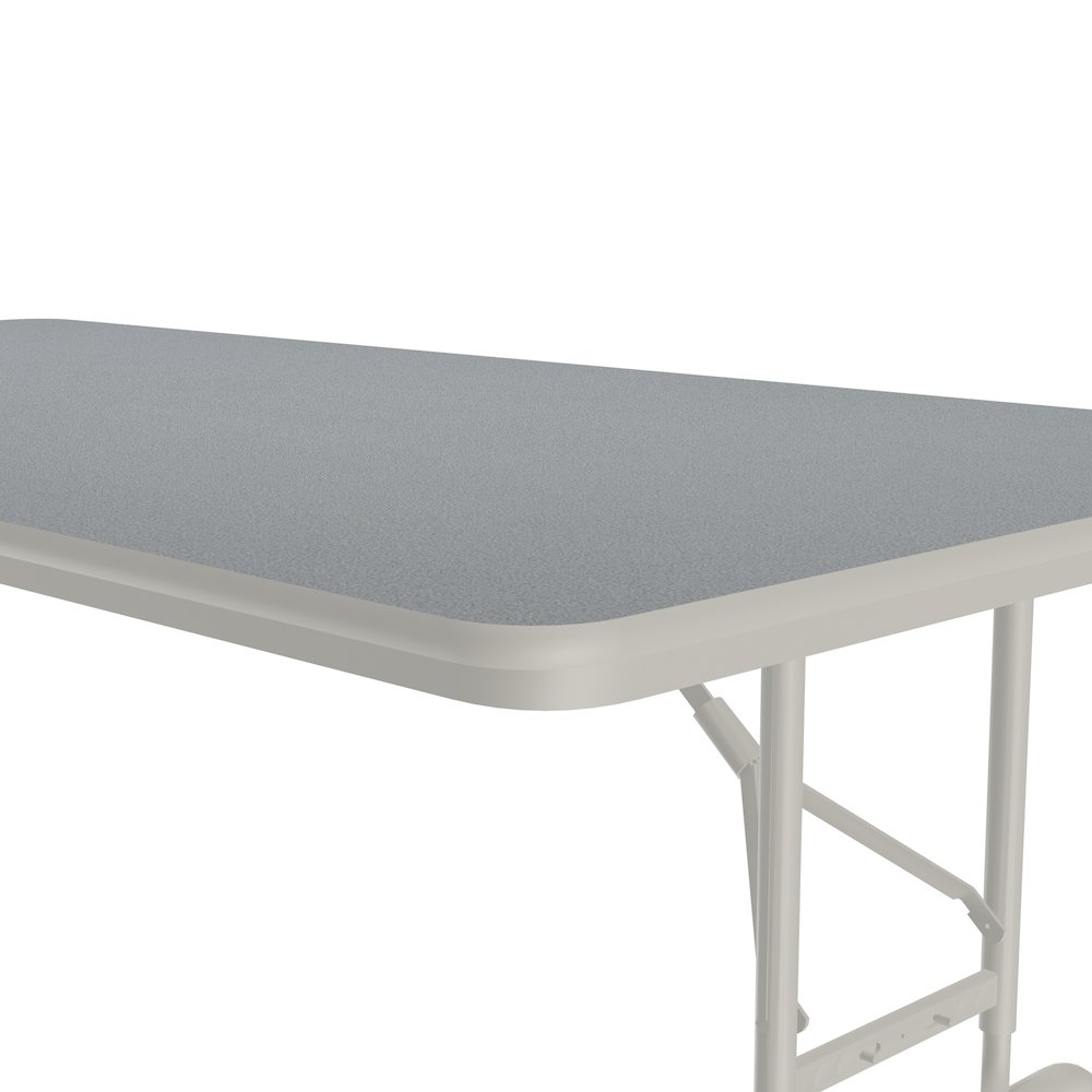 Adjustable Height Thermal Fused Laminate Top Folding Table 36x96". Picture 6