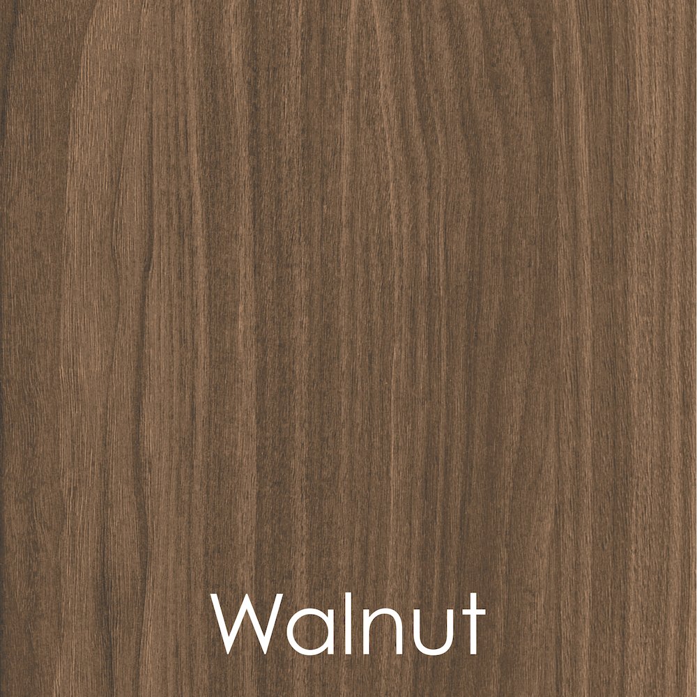 Curve Reception Desk Solid, Walnut. Picture 13