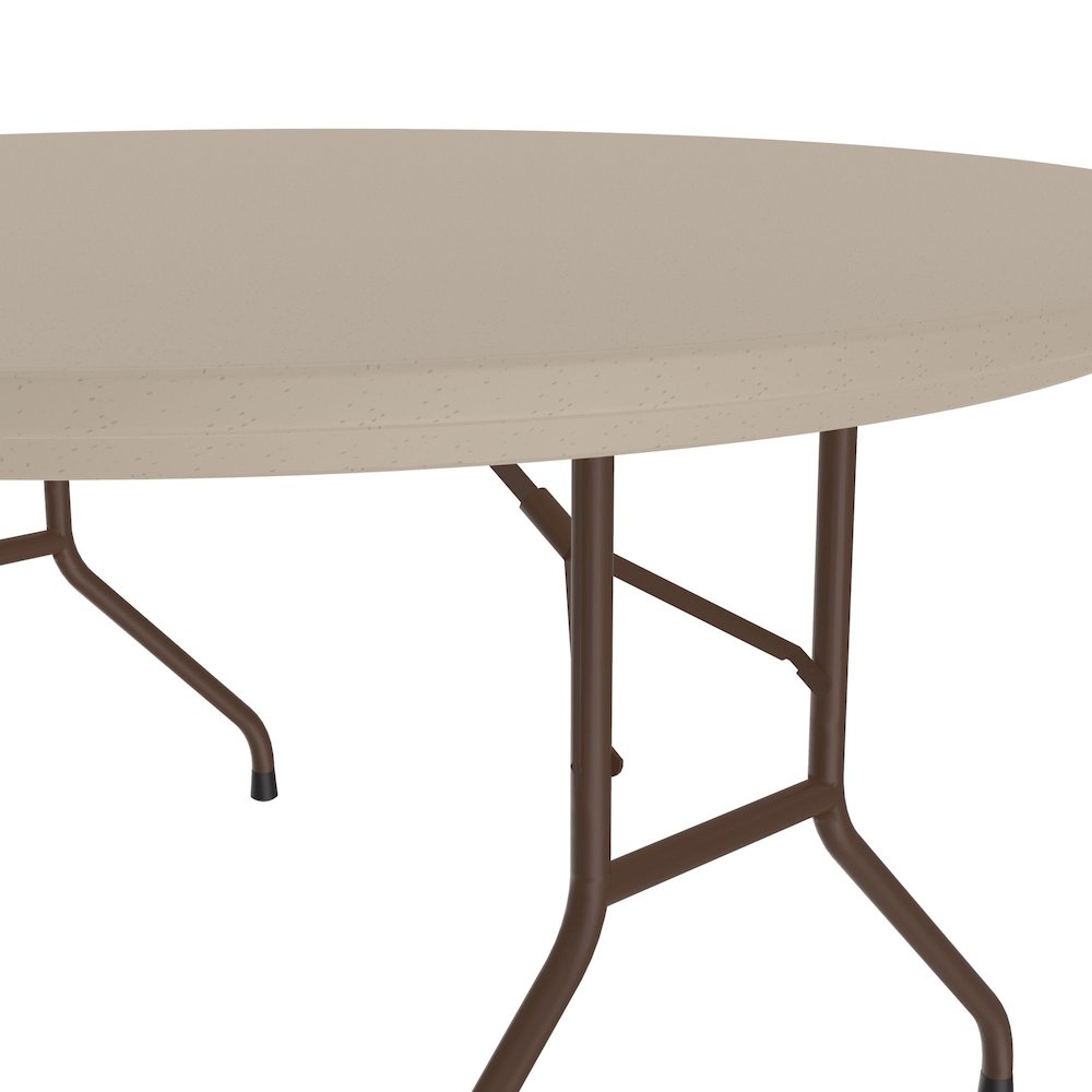 Correctional Tamper-Resistant Blow-Molded Plastic Folding Table 60x60. Picture 10