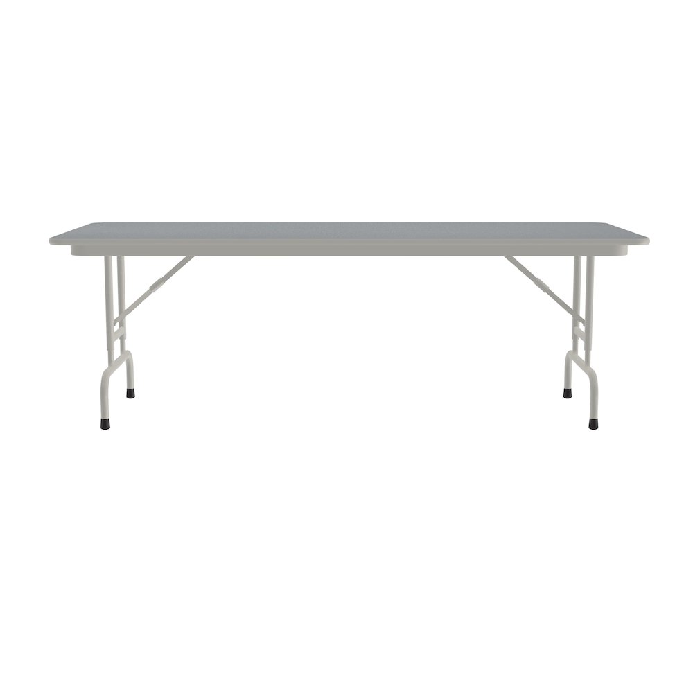 Adjustable Height Thermal Fused Laminate Top Folding Table 30x60". Picture 5