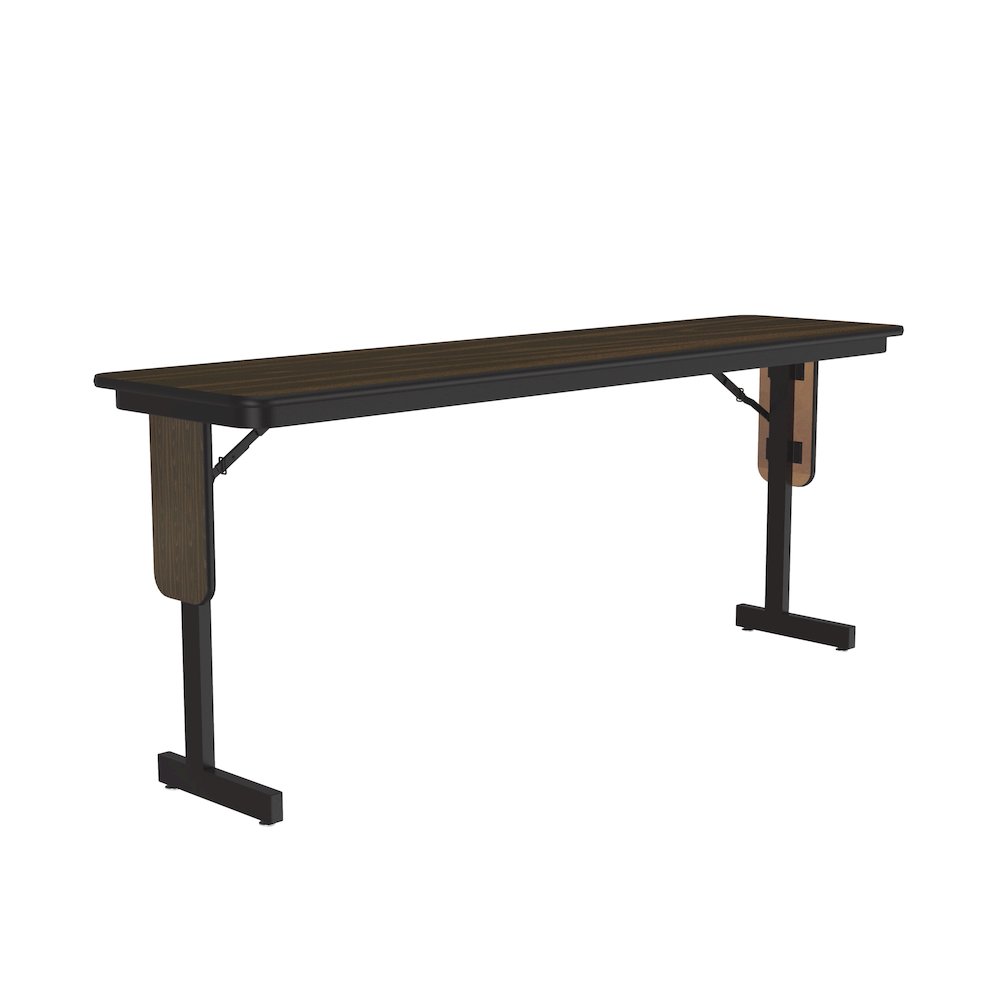 Deluxe High-Pressure Folding Seminar Table with Panel Leg 18x96". Picture 9