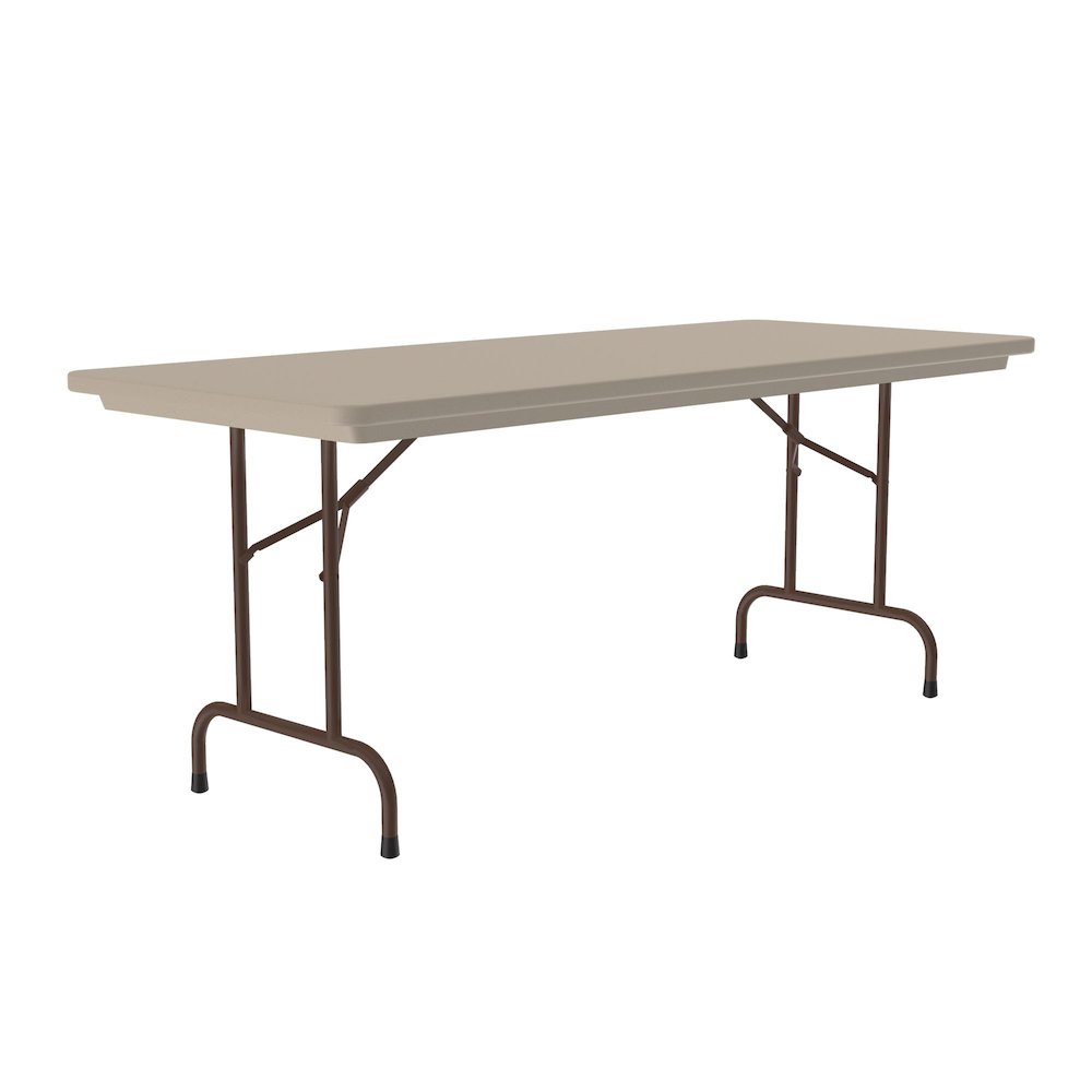 Commercial Blow-Molded Plastic Folding Table 30x60". Picture 1
