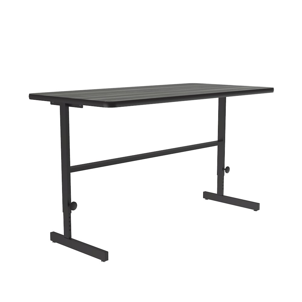 High-Pressure Laminate Top Adjustable Standing  Height Work Station 30x60. Picture 1