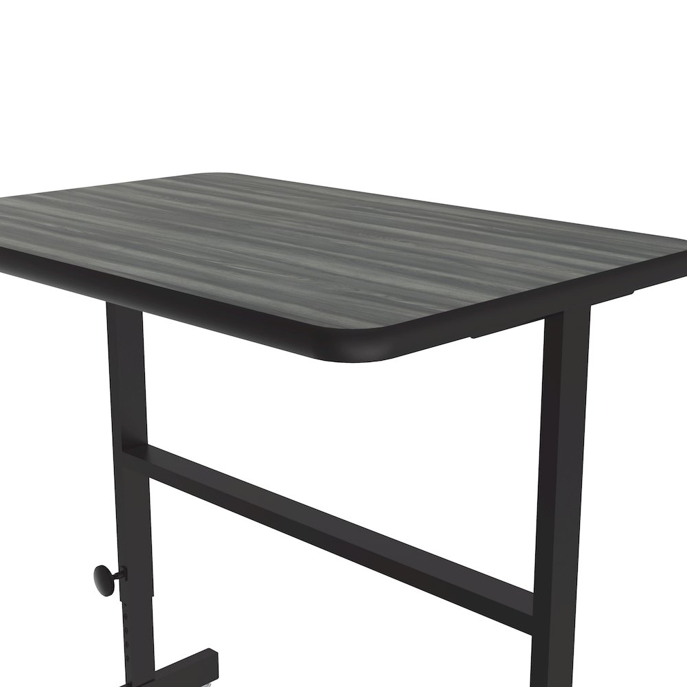 High-Pressure Laminate Top Adjustable Standing  Height Work Station 24x36. Picture 9