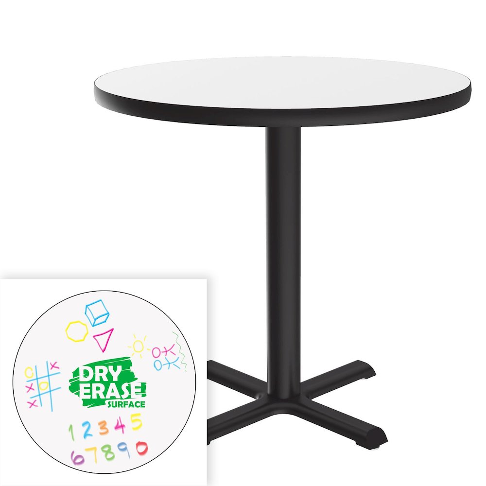 Markerboard-Dry Erase Table Height Café and Breakroom Table 36x36. Picture 12