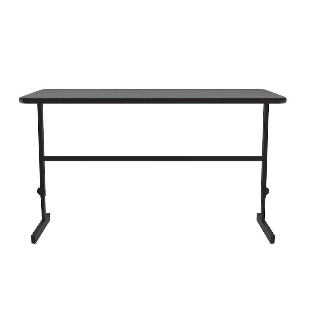 High-Pressure Laminate Top Adjustable Standing  Height Work Station 30x60. Picture 10