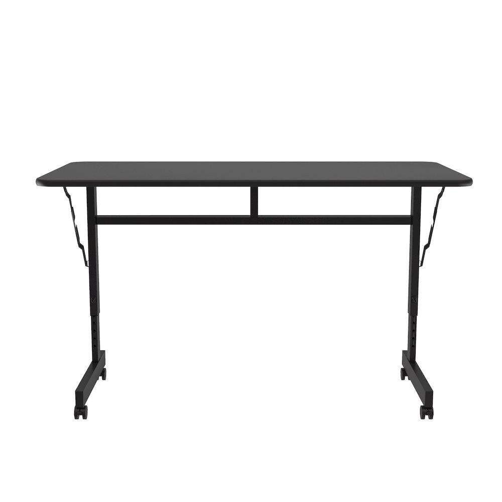 3/4" Thermal Fused Laminate Top Flip Top Table. Picture 1