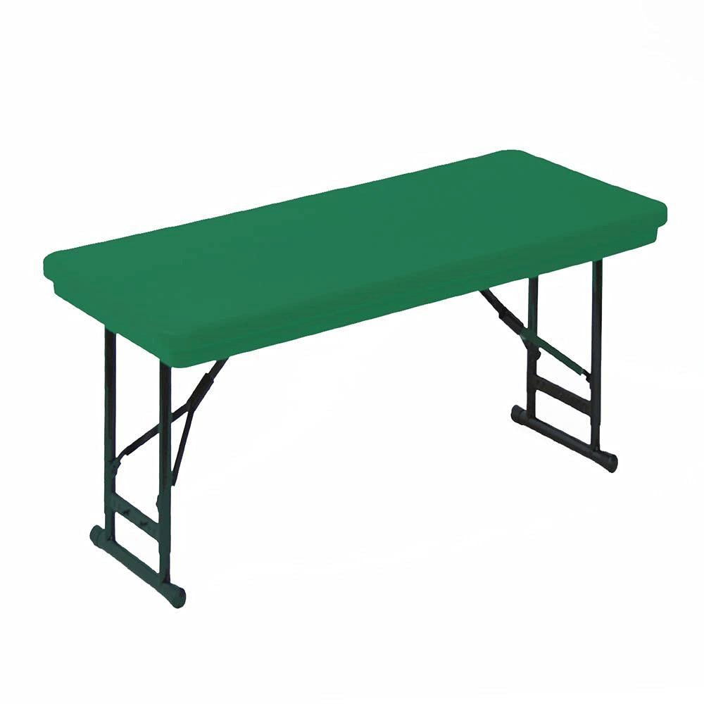 Adjustable Height Commercial Blow-Molded Plastic Folding Table 30x72". Picture 1