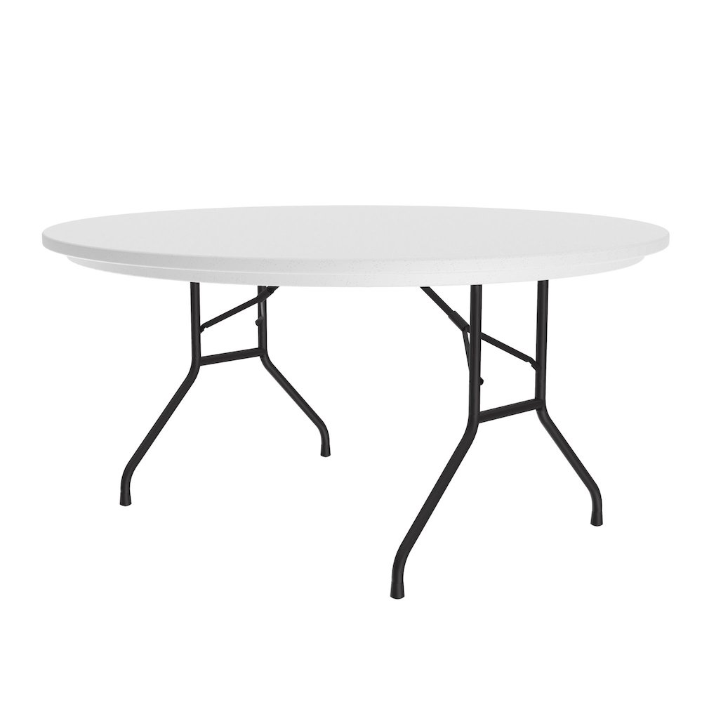 Commercial Blow-Molded Plastic Folding Table 60x60". Picture 5